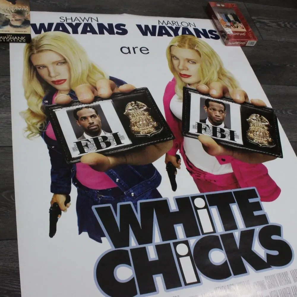 Vintage White Chicks 2004 Original Double Sided Movie Poster 27x40 RARE Comedy
